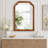 Solid Wood Frame Rounded Corner Decorative Mirror-607041041-607041053