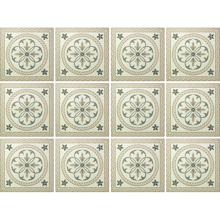 15 cm x 15 cm PVC Mosaikfliese Sofia Selbstklebend