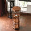 Vitrine 22,83 po en bois de frêne brun rétro