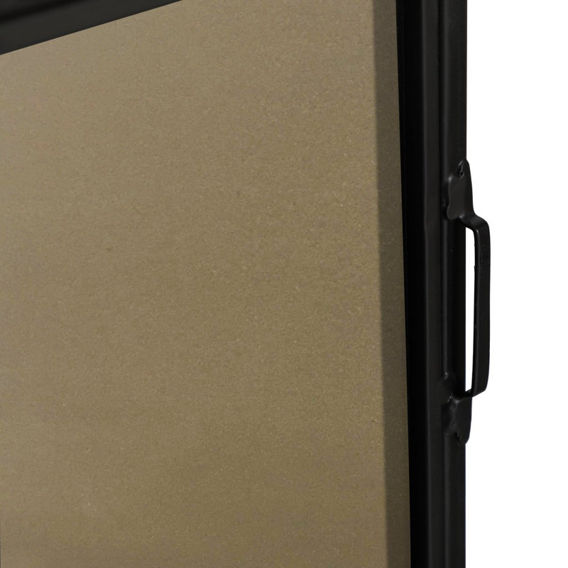 Sabine Metal Rectangle Wall Mirror, 40" x 30", Black