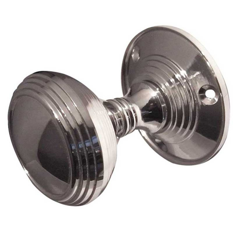 Passage Knobset, Polished Chrome