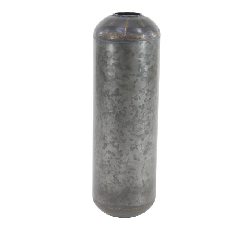 Laforge Metal Pot Planter, 25" H x 8" W x 8" D