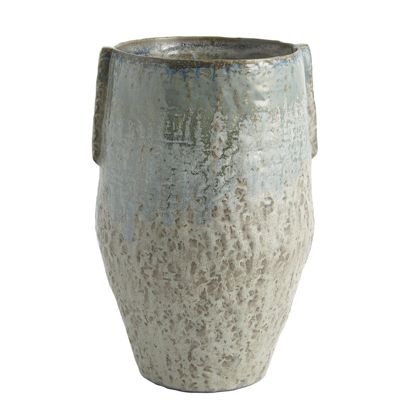 Ceramic Table Vase, 11" H x 7.25" W x 7.5" D