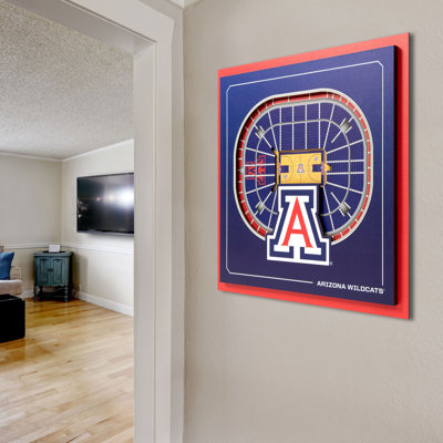 NCAA Arizona Wildcats Stadium Series 3D Wall Art