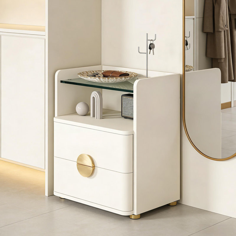 Bedside Table, Storage Nightstand for Bedroom