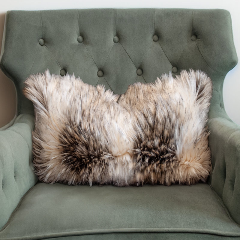 Ensemble de coussins décoratifs en fausse fourrure Thomas Collection®, Rectangle H 12 po x l 20 po