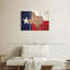 Carte d'État sur le drapeau du Texas, 3 pièces-92829663
