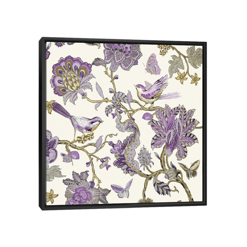 «Passing Thru I - Amethyst II», reproduction d'art sur toile, H 18 po x l 18 po x P 1,5 po, Toile avec cadre noir