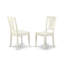 Ensemble de table à manger 5 pièces pour 4 personnes comprenant une table de salle à manger ronde avec Dropleaf et 4 chaises de salle à manger en lin, brun selle-1107656554-1107656548