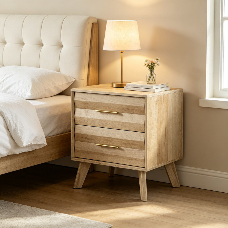 Bedside Table, Oak