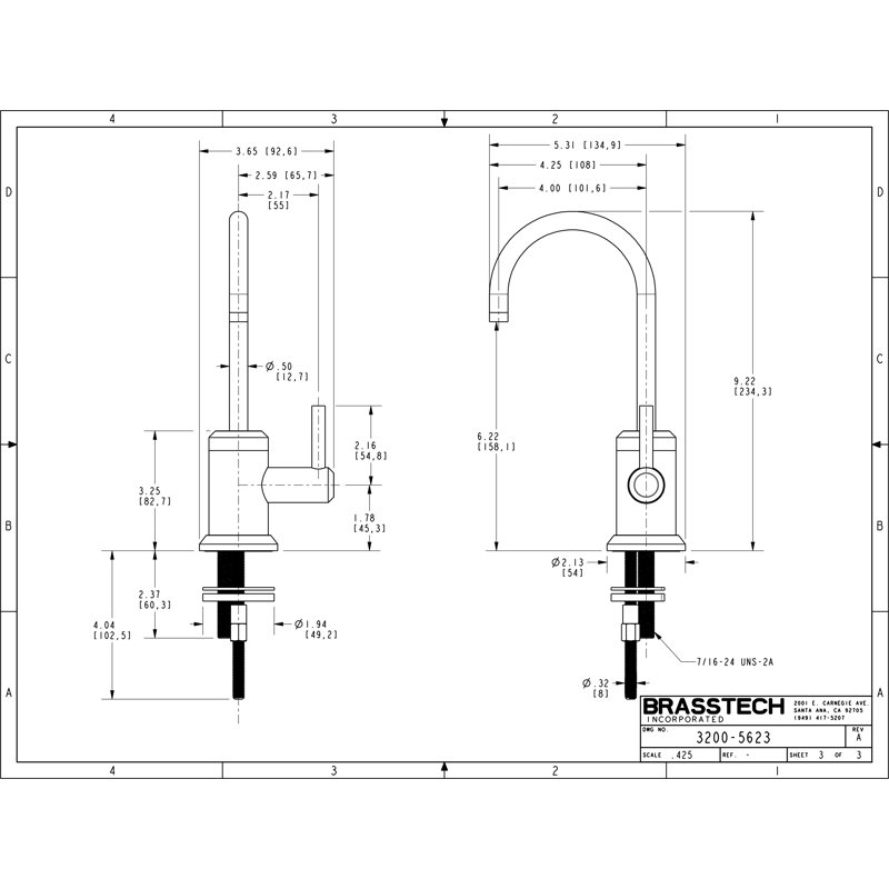 Jeter Cold Water Dispenser, Oil Rubbed Bronze