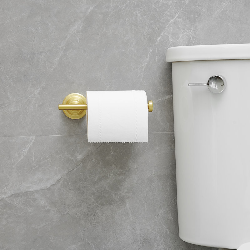 4 - Piece Bathroom Hardware Set, Brushed Gold