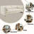 Jaeda Beige Boucle Loveseat