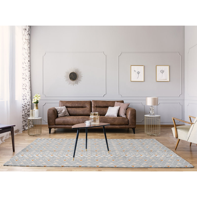 Chenille Geometric Indoor Rug, Rectangle 8' x 10'