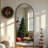 Metal Framed Mirror in Black-832924264