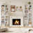 Brenya 8-Tier Thin and Tall Bookshelf with Open Adjustable Shelf-1613249318