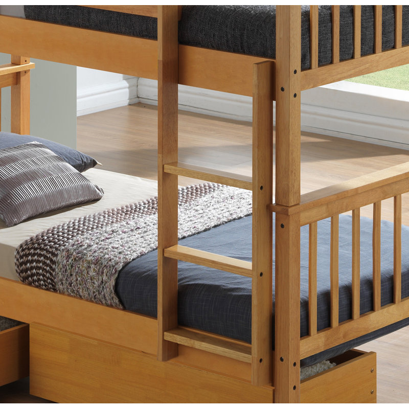 Fincham Bed with Drawers, Beech