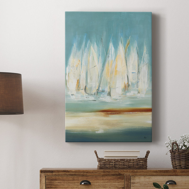 «A Day to Sail I», reproduction d'art encadrée Cavas, H 27 po x l 18 po