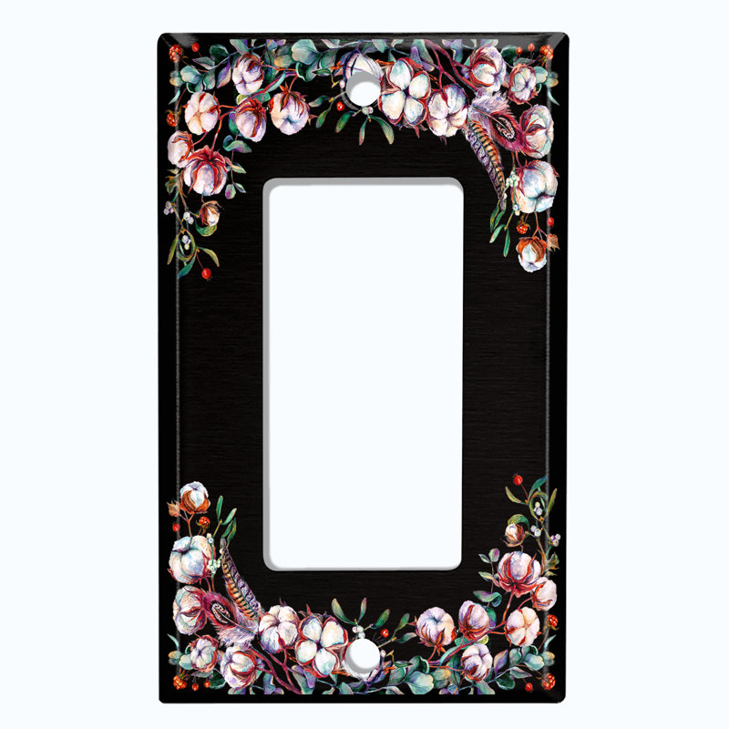 Patterned 1 - Gang Rocker Standard Wall Plate