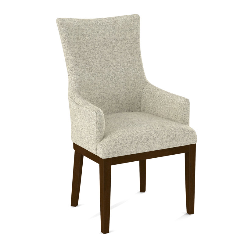 19'' H Upholstered Armchair, 61512-87, Pecan