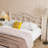 Anary Metal Queen Size Headboard, Adjustable Height, Steel Curved Queen Headboard Only For Bedroom, Farmhouse Scrollwork Design, Attach Frame, Easy Assembly, White-1453242087-1453242085