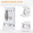 38" 3-In-1 Entryway Hall Tree with Storage Bench, Coat Rack with Four Hooks and Shoe Storage
