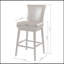 Tabouret de bar pivotant de 30,25 po de hauteur avec siège rembourré et structure en métal durable pour plus de confort et de style