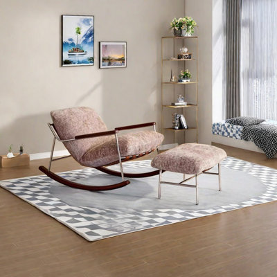 Chaise berçante ergonomique en chenille confortable