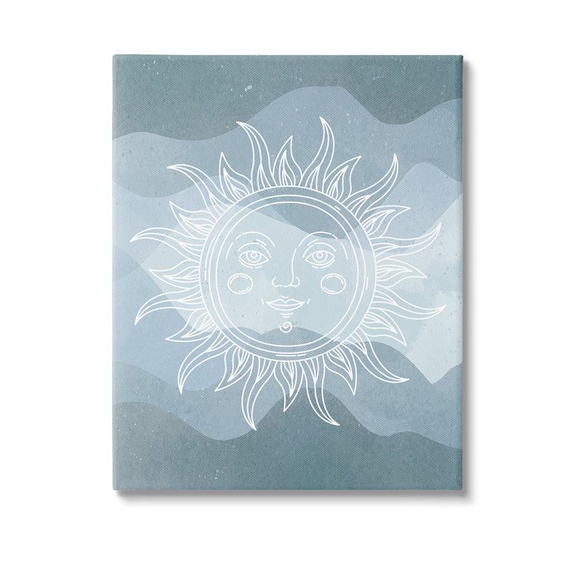 «Blue Astral Sun» par Lil 'Rue, H 48 po x l 36 po