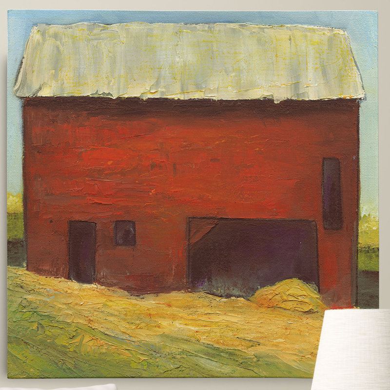 « grange iii » par joyce peignes, reproduction d’art sur toile tendue premium, H 24 po x l 24 po x P 1,5 po