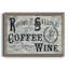 «Rise Shine Wine», reproduction d'art textuel sur toile-331303366-331303368