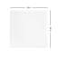 Tuile de plafond lisse en PVC blanc satiné ultra-lisse L 2 po x l 2 po Smooth Deluxe