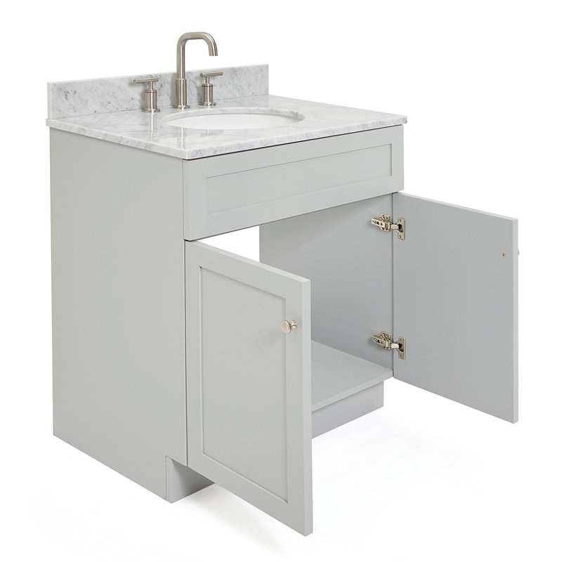 Partham 31 Single Bathroom Vanity with Vanity Top, Gray