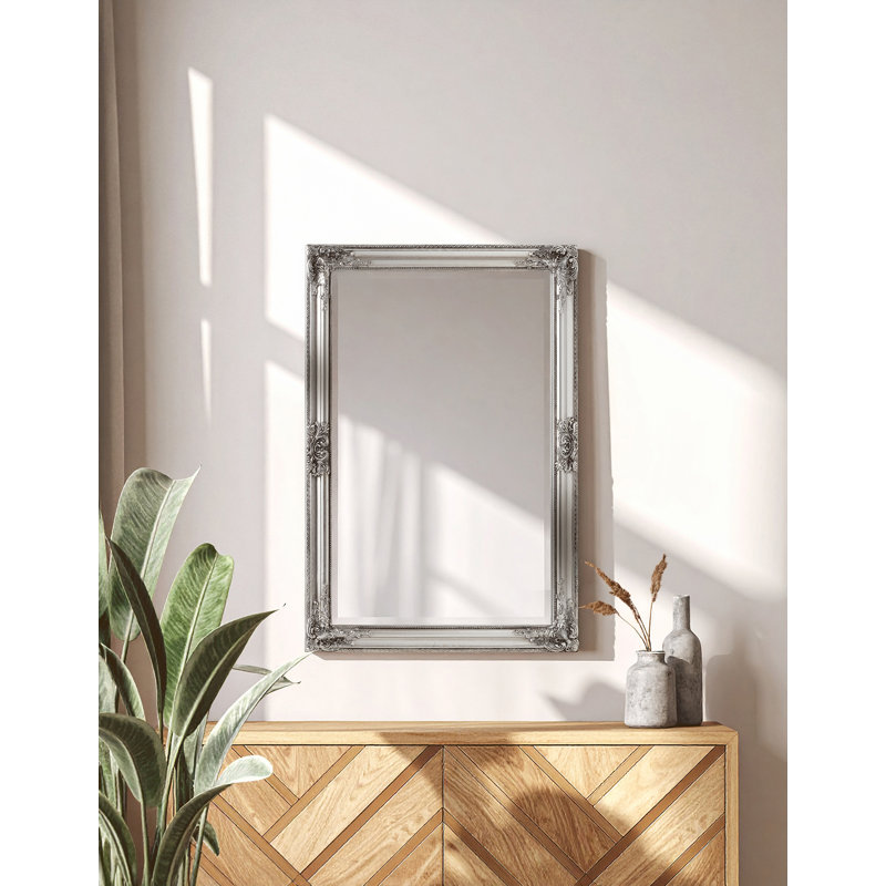 Charlemagne Solid Wood Flat Wall Mirror