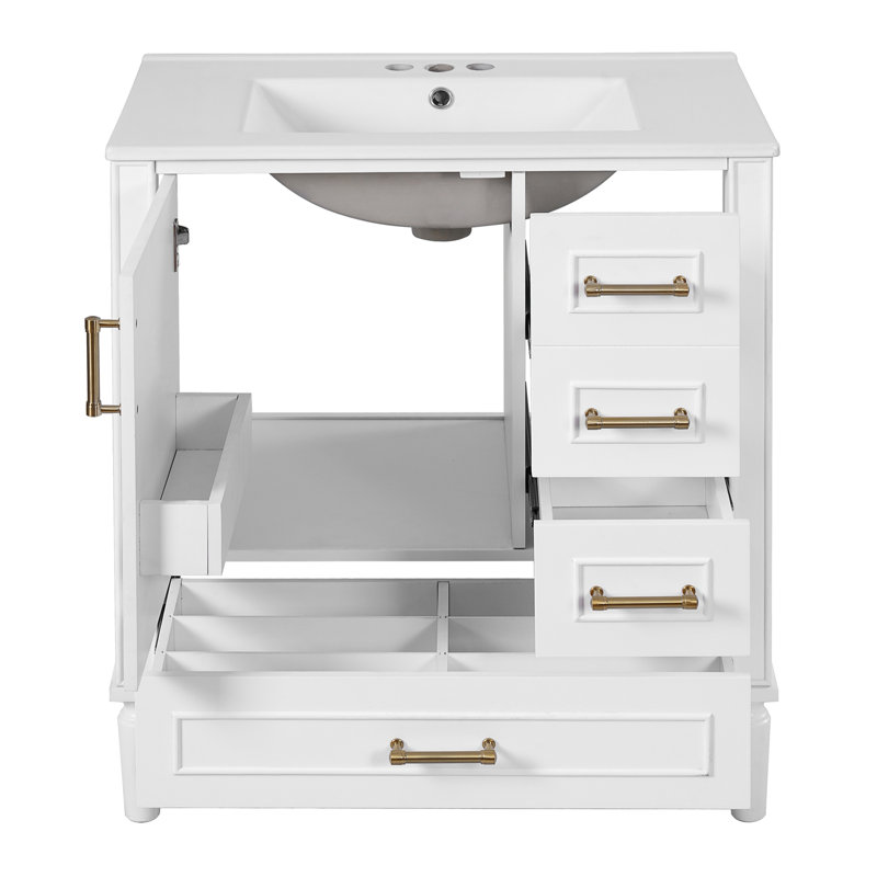 Meuble-lavabo 30 po avec lavabo en céramique
