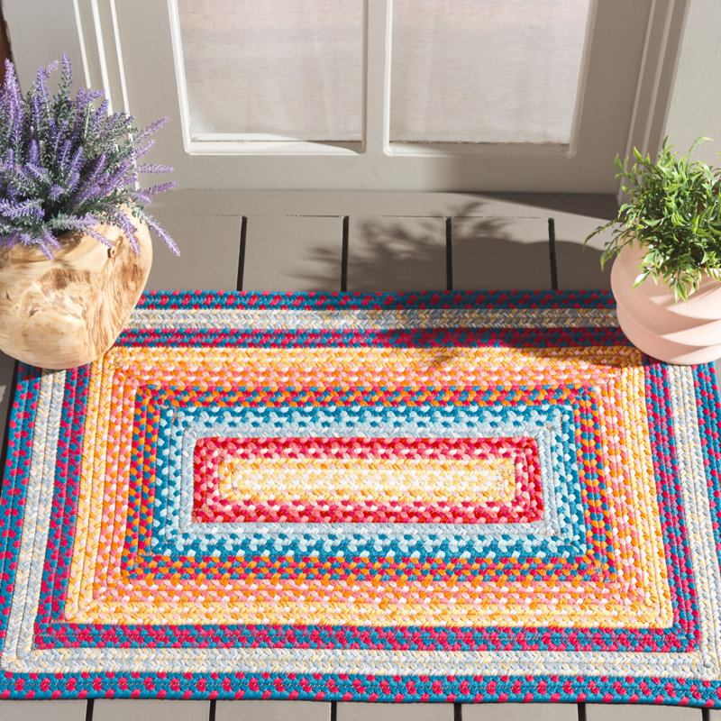 Tapis intérieur / extérieur Ceaira Performance, Red/Orange, Rectangle 2 pi x 3 pi
