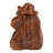  Handmade Pensive Orangutan Wood Sculpture