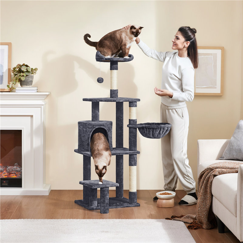 Danas 57'' H Cat Tree, Dark Gray