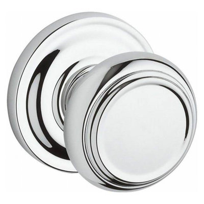 Traditional Keyed Door Knob with Traditional Round Rose