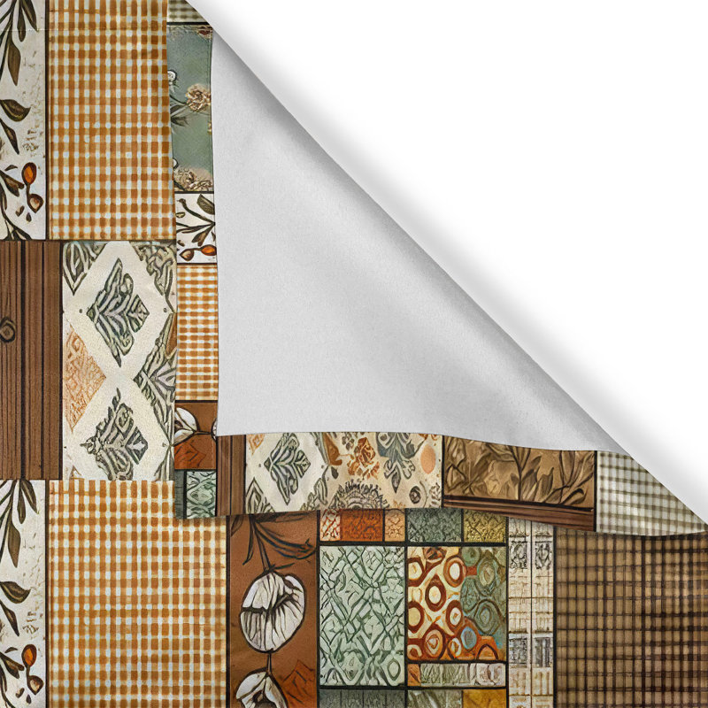 Geometric Tailored Window Valance, 54" W x 18" L