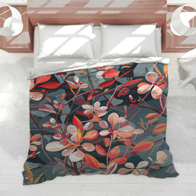 Floral Bedding Nature Comforter Bohemian