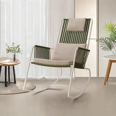 Home rattan rocking chair recliner lounge chair