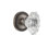 Grandeur Newport Rosette Privacy with Biarritz Crystal Door Knob
