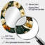 Motif de fleurs de chrysanthème Earthy Greens - miroir mural traditionnel ovale-2010417931