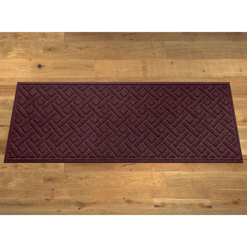 WaterHog® Lattice 22 in. x 60 in. Indoor Outdoor Runner Doormat, 0.375" H x 60" W x 22" D, Bordeaux