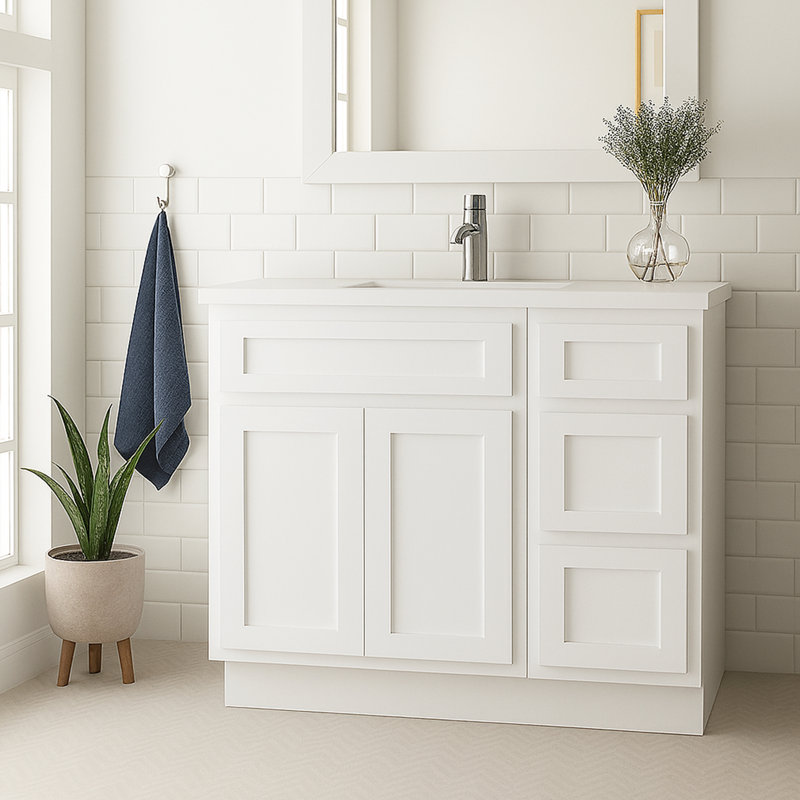 36'' Single Bathroom Vanity Base Only, White