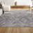 Wegate Moroccan Style Diamond Gray/Ivory Rug-1115723542