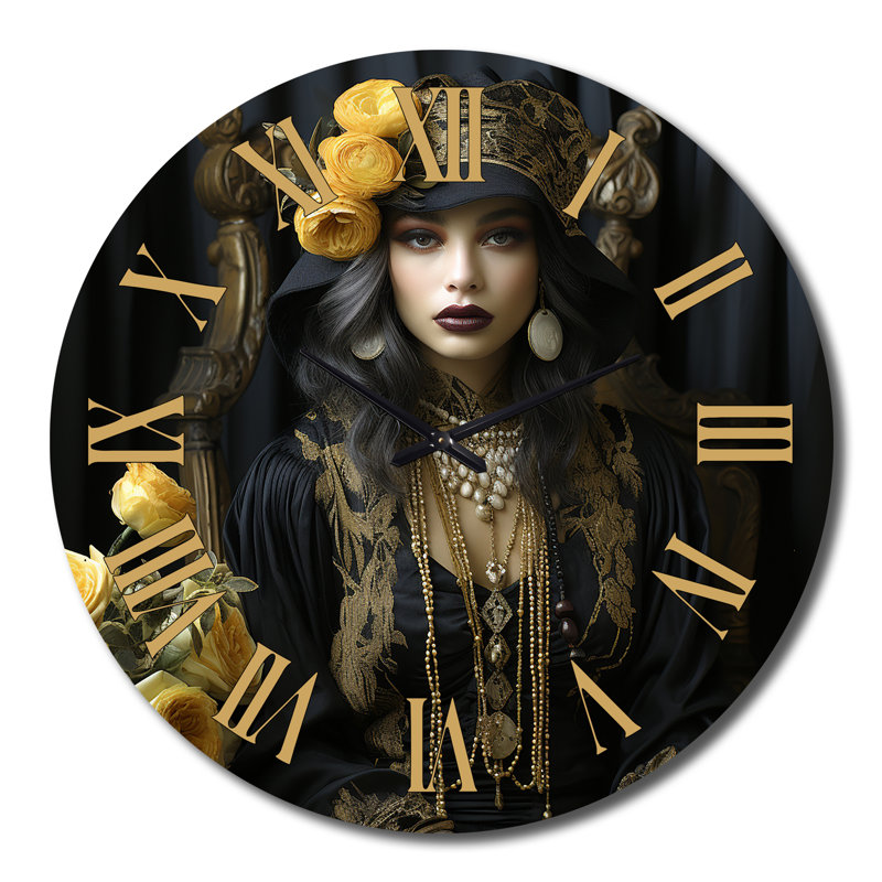Magnifique horloge murale boho chic, Grand