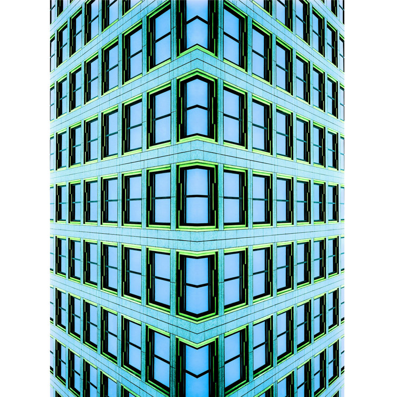 Staring Out My Blue Window Print, 17.25" H x 21.25" W