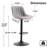 Modern Height Adjustable Swivel Bar Stools Upholstered Leather Barstool Kitchen Island Chairs With Metal Frame-1547019496